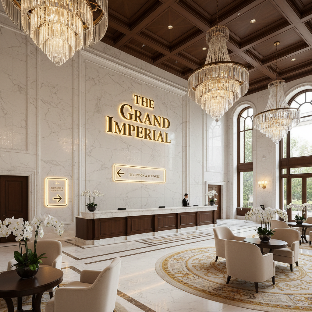 MGM Grand Lobby Signage